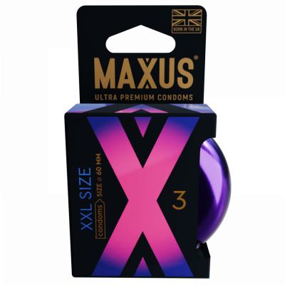 Презервативы увеличенные в кейсе MAXUS XXL X-EDITION, 3 шт арт. 0901-069