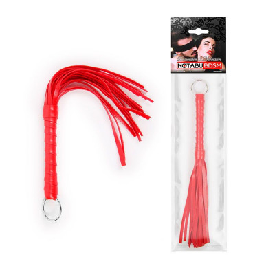 Плётка L ручки 120 мм, L хвоста 160 мм, цвет красный арт. NTB-80512