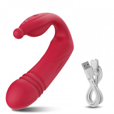 Вибратор вагинально-клиторальный с приложением арт. CD23-APP-RD