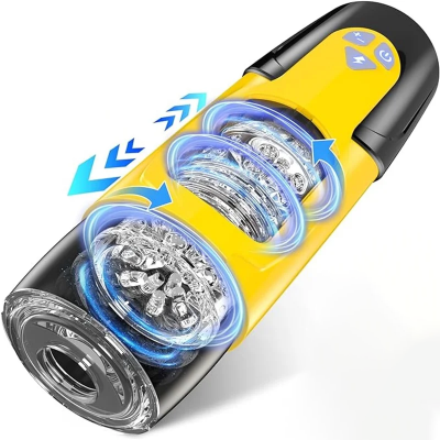 Автоматический мастурбатор с ротацией арт. FJB46-YE-BOX