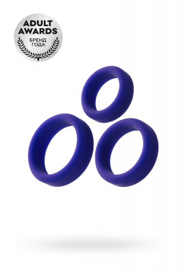 Эрекционное кольцо на пенис TOYFA A-Toys Rulp, Силикон, Фиолетовый, Ø4,5/3,8/3,2 см арт. 768015