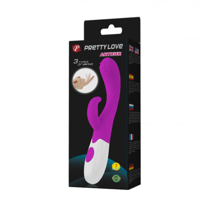 Вибратор с переминанием и клиторальным стимулятором Pretty Love Arthur арт. BI-014218