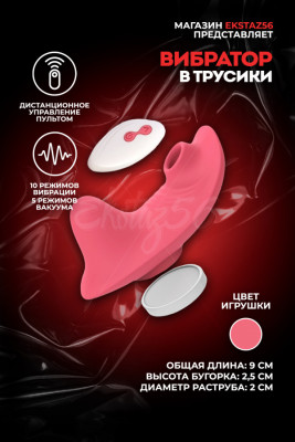 Вибратор в трусики на магните с пультом ДУ арт. CD45-YK-RD