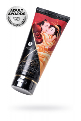 Съедобный массажный крем для тела Shunga, Игристое клубничное вино арт. 274108