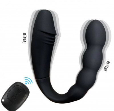 Вагинально-анальный вибратор с пультом ДУ арт. TB-A283