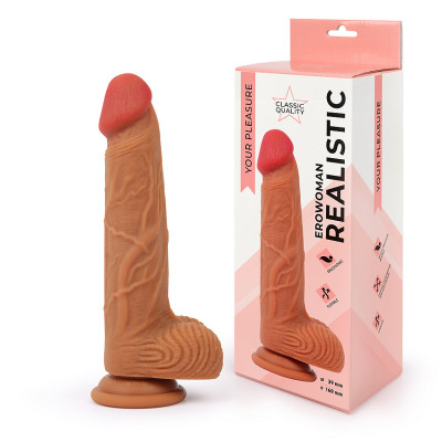 Фаллоимитатор с присоской арт. ER-30050