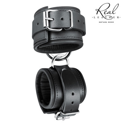 Широкие наручники из натуральной кожи арт. NTB-80707