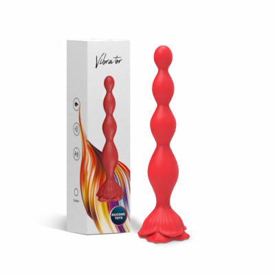 Анальный вибромассажер-елочка с пультом ДУ Silicone Toys арт. USK-A06