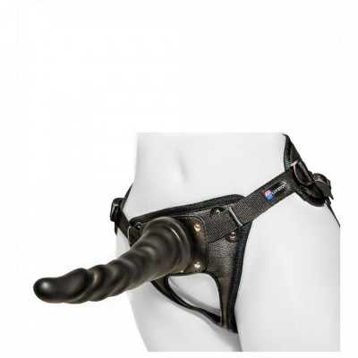 Кожаные трусики с насадкой Harness Ultra Realistic 6.5 арт. 630303