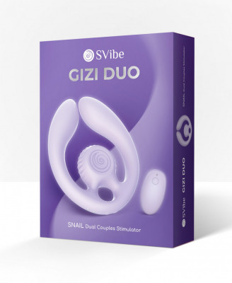 Парный вибромассажер SVibe Snail GIZI Duo, лиловый арт. SVSNLGD-LI