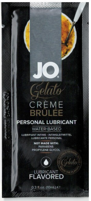 Вкусовой лубрикант на водной основе Sachet JO Gelato Creme Brulee (Крем Брюле) 10 мл арт. JO79029-T