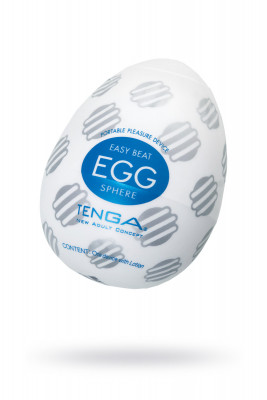Нереалистичный мастурбатор TENGA №17 Sphere, TPE, белый, 6,1 см, арт. EGG-017