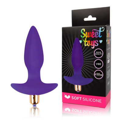 Втулка анальная с вибрацией на основании Sweet Toys арт. ST-40167-5