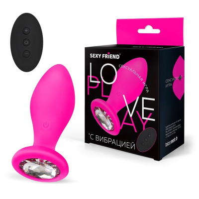 Втулка с вибрацией и пультом ДУ Love play Sexy Friend арт. SF-70390-01