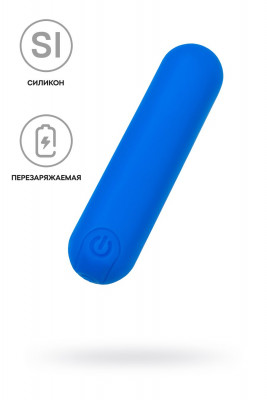 Вибропуля A-Toys by TOYFA NEP, силикон, синий, 8 см арт.761061