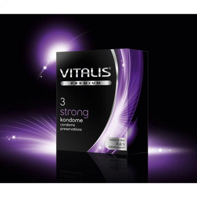 Презервативы ''VITALIS'' PREMIUM №3 strong - сверхпрочные (ширина 53mm) арт. 273
