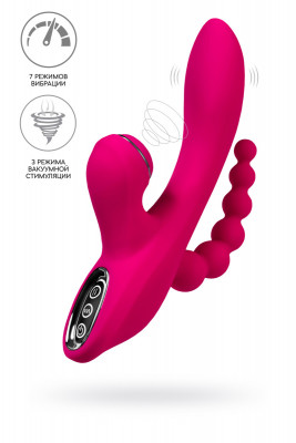 Вибростимулятор с вакуумной стимуляцией клитора и анальным отростком JOS TRIPLING арт. 783045