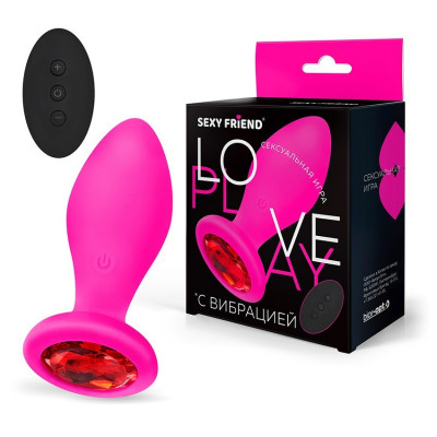 Втулка с вибрацией и пультом ДУ Love play Sexy Friend арт. SF-70490-16