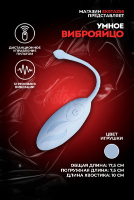 Виброяйцо с пультом ДУ арт. TD011-BL