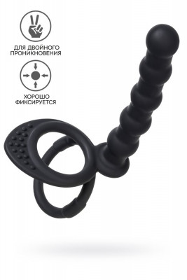 Насадка на пенис для двойного проникновения TOYFA Double Penetration Cock Ring арт. 901413-5