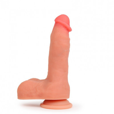 Фаллоимитатор реалистичный с мошонкой на присоске арт. ER-30082