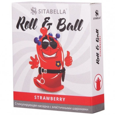 Презерватив насадка стимулирующая Sitabella R&B, клубника арт. 1426
