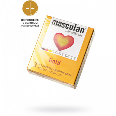 Презервативы золотые Masculan 5 ultra, 3 шт арт. 0936