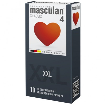 Презервативы увеличенного размера Masculan Classic 4 XXL, 10 шт