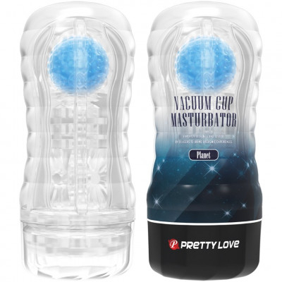 Вакуумный мастурбатор в колбе с вращающимся шариком Vacuum Cup Masturbator Planet арт. BM-009249N
