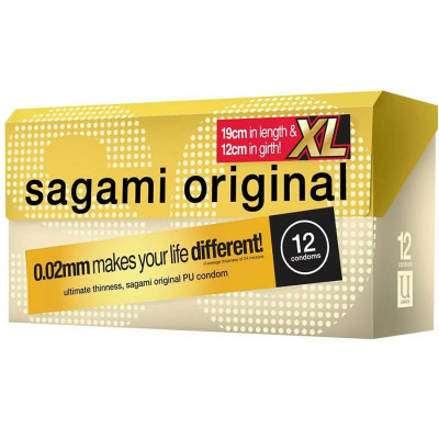 Презервативы Sagami Original 002 Extra Large полиуретановые, увеличенного размера арт. 150967