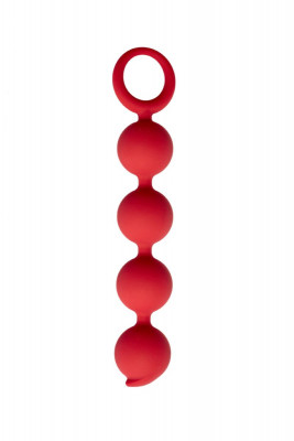 Анальная цепочка Appulse, 2,5 x 13 см, цвет бордовый арт. 05509