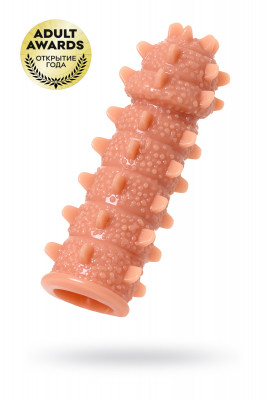 Реалистичная увеличивающая насадка для члена с бугорками KOKOS арт. ES.04-M