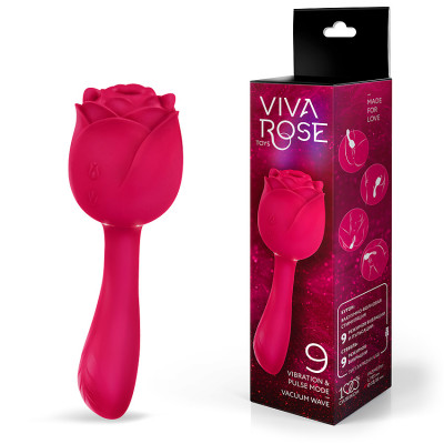 Вибромассажер с вакуумной стимуляцией клитора Viva Rose Toys арт. RT-34010