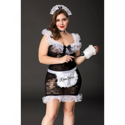 Костюм горничной Candy Girl Fanny, 2XL арт. 841063-BLK-2XL