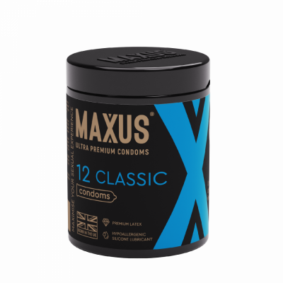 Презервативы MAXUS CLASSIC № 12 X-EDITION (гладкие классические) в кейсе, арт. 0901-092