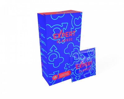 Презервативы EXPERT CLASSIC № 15 (КЛАССИЧЕСКИЕ) NEW, 15 штук, арт. 20251502