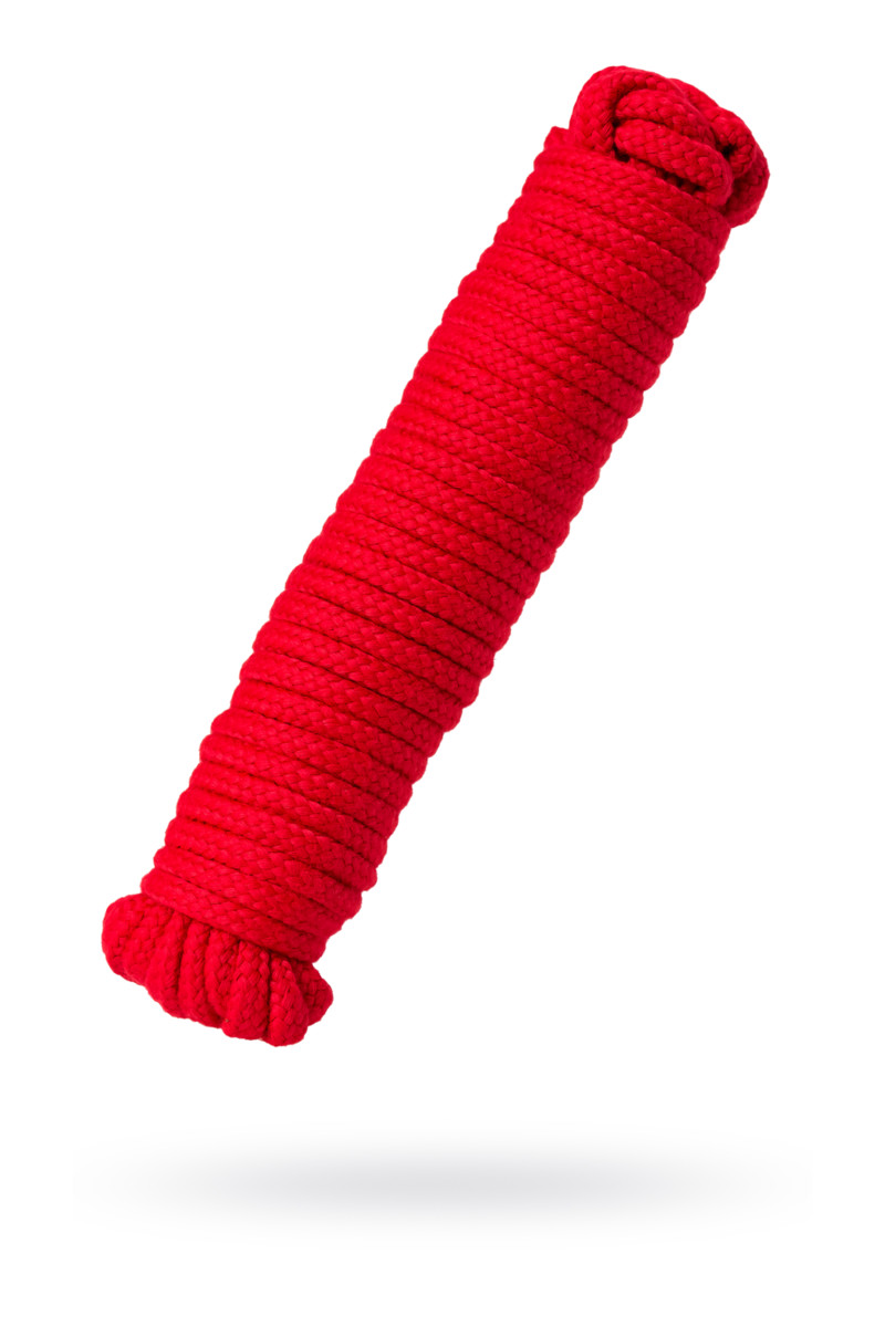 Веревка для бондажа Штучки-дрючки, текстиль, красная, 1000 см арт. 690209