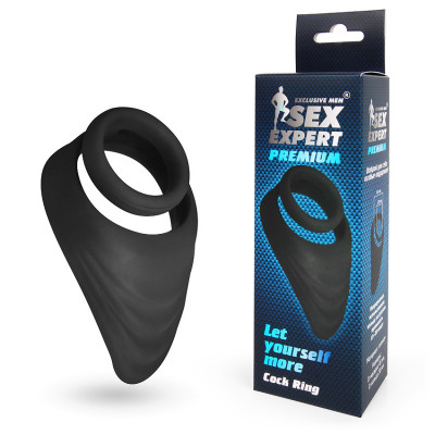 Кольцо эрекционное двойное со стимулятором промежности арт. SEM-55215