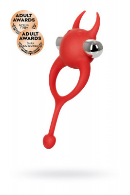 Виброкольцо с хвостиком и съемной вибропулей JOS NICK арт. 782021