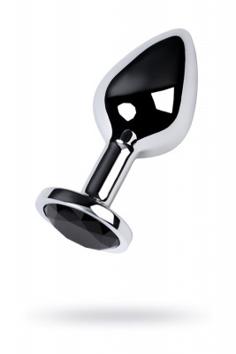 Анальная металлическая втулка с кристаллом цвета турмалин Metal by TOYFA арт. 717002-5