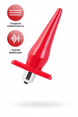 Анальная вибропробка Black&Red by TOYFA арт. 901301-9