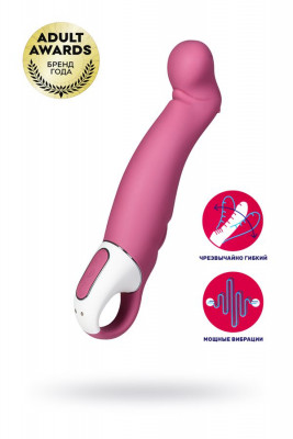 Изогнутый вибратор со стимуляцией точки G Satisfyer Petting Hippo арт. EE73-874-1017