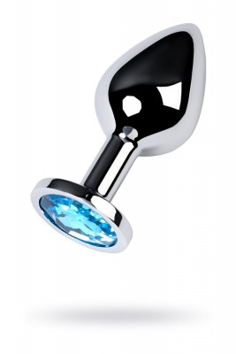 Анальная втулка с кристаллом цвета топаз Metal by TOYFA арт. 717002-14