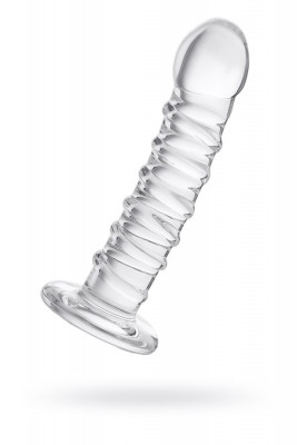 Фаллос со спиралевидным рельефом из стекла Sexus Glass арт. 912179