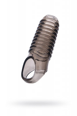 Насадка на член с ребрышками и подхватом мошонки ToyFa XLover арт. 748016