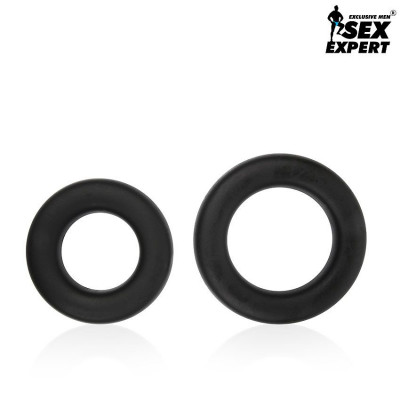 Набор из двух силиконовых эрекционных колец Sex Expert арт. SEM-55187