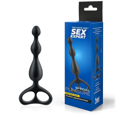 Стимулятор анальный с удобной ручкой Sex Expert арт. SEM-55034