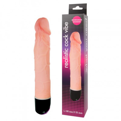 Фаллоимитатор с ротацией и вибрацией Realistic Cock Vibe арт. EE-10061