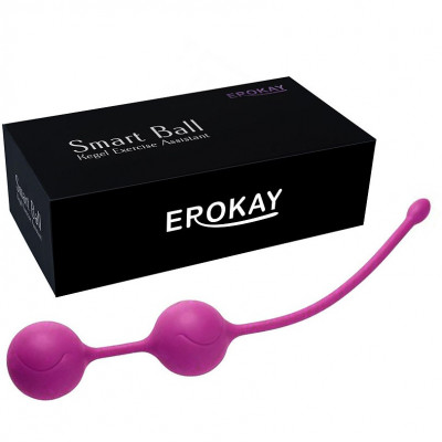 Силиконовые вагинальные шарики с металлической сердцевиной Erokay арт. EK-1702