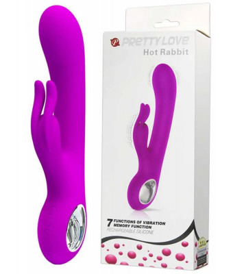Вибратор с клиторальным отростком Pretty Love Hot Rabbit арт. BI-014480